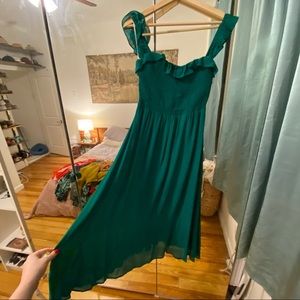 REFORMATION Green Dress Size S/M